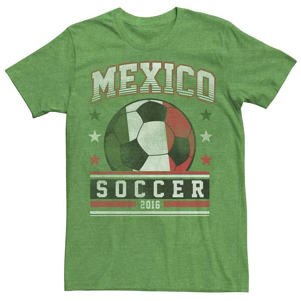 Men's Mexico Soccer Soccerball Graphic Tee, Size: XL, Kelly Grey Product Image