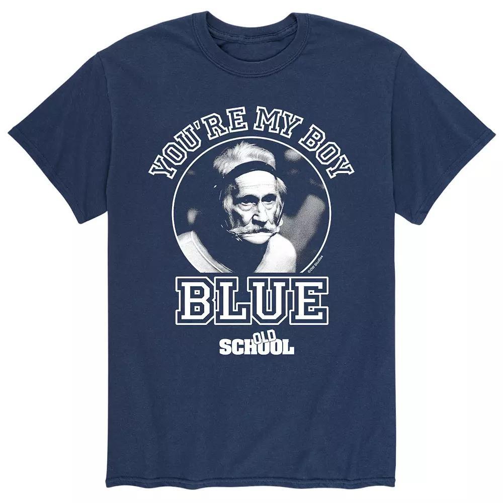 Men's Old School You're My Boy, Blue Tee, Size: Large Product Image