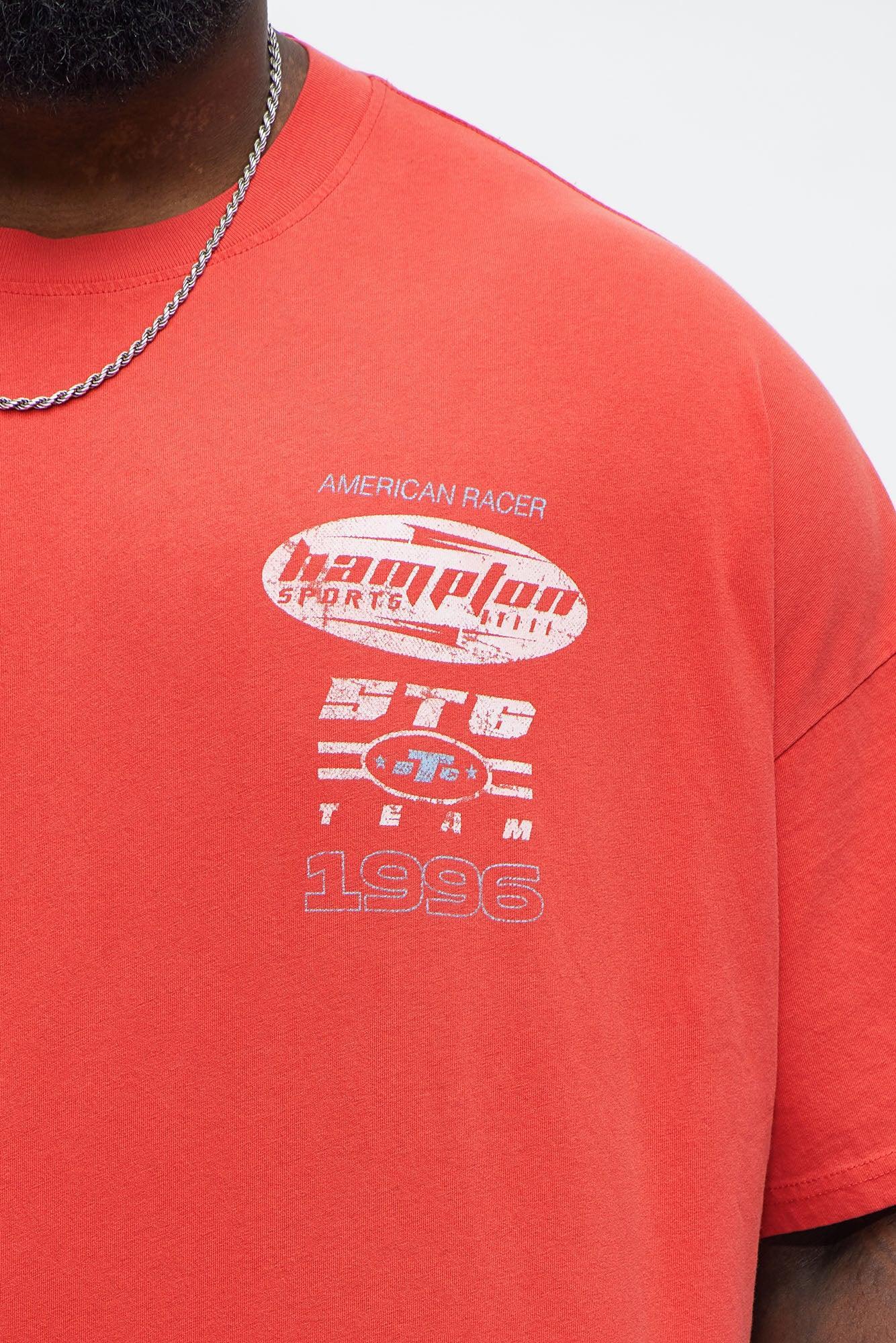 Hampton Sports Oversized Short Sleeve Tee - Red Product Image