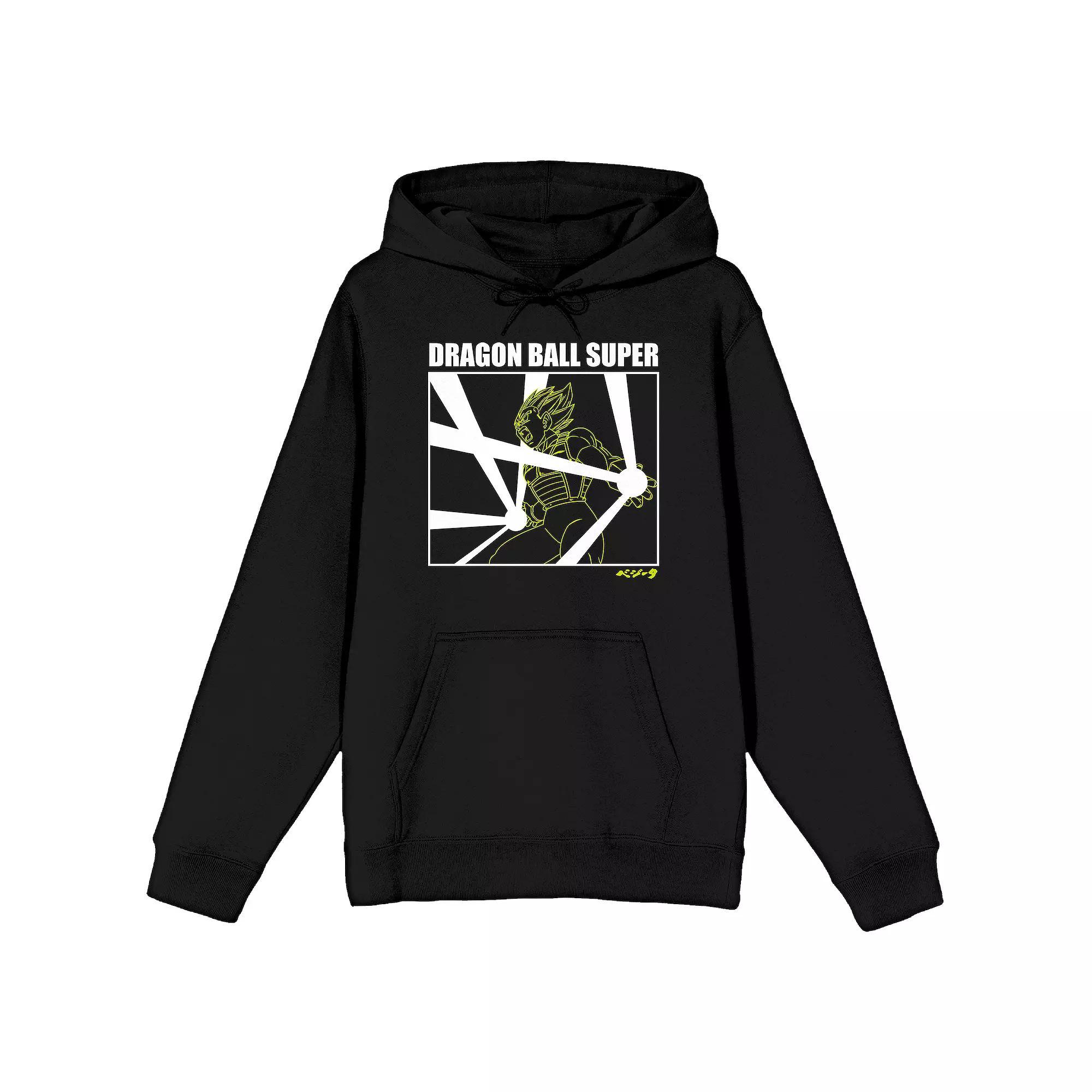 Men's Dragon Ball Super Vegeta Graphic Hoodie, Size: XXL, Black Product Image