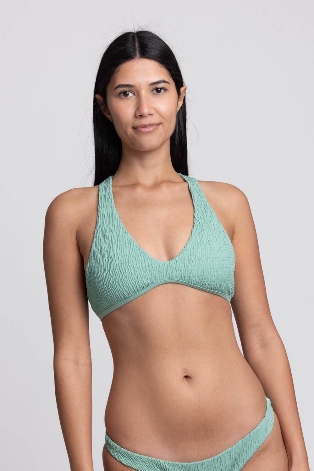 Final Sale Aster Smocked Bikini Top Product Image