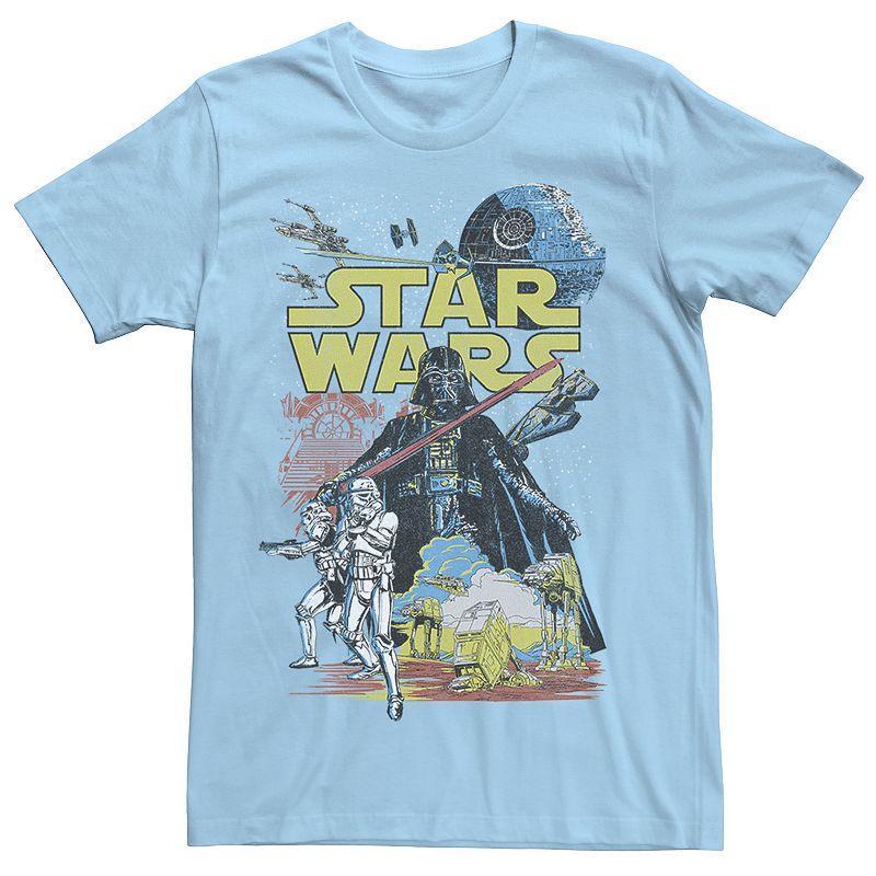 Men's Star Wars Rebel Classic Poster Graphic Tee, Size: Large, Navy Grey Product Image