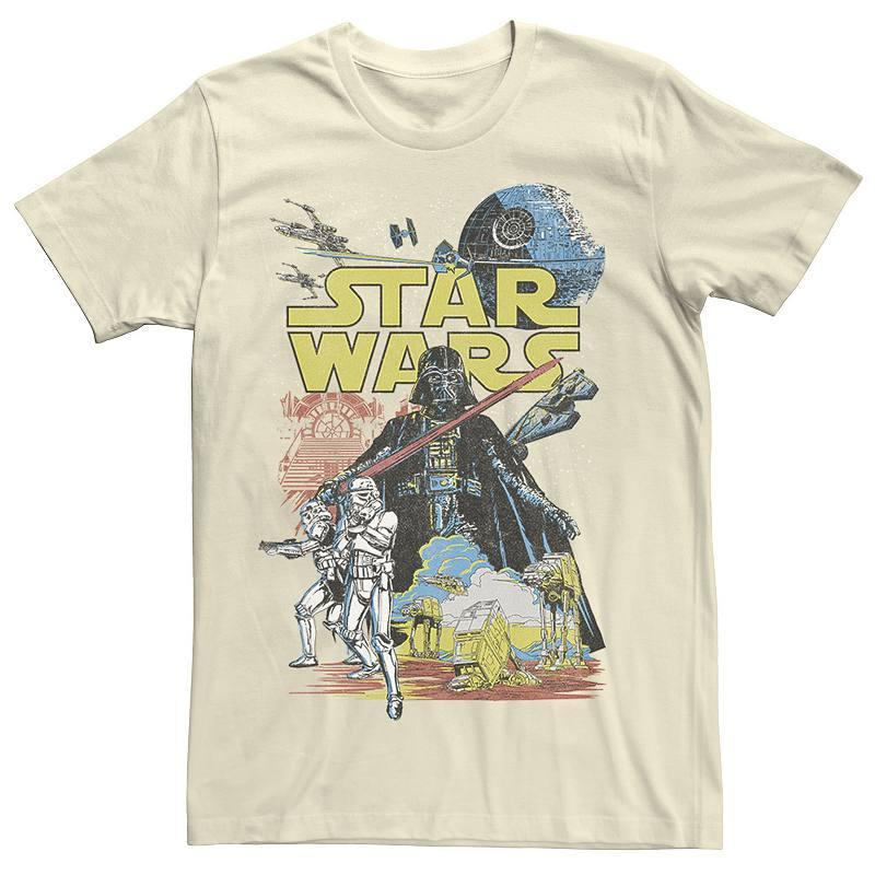 Men's Star Wars Rebel Classic Poster Graphic Tee, Size: Large, Navy Grey Product Image