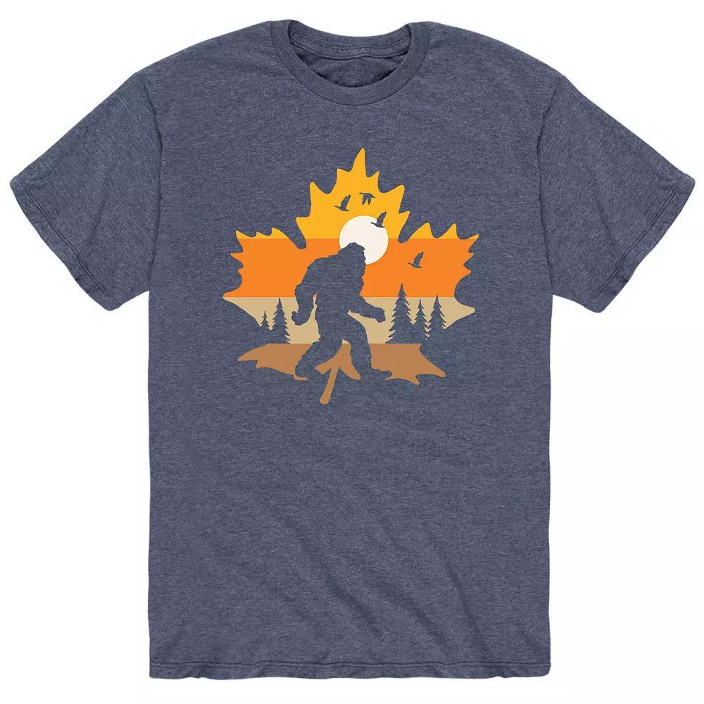 Mens Autumn Sasquatch Tee Grey Blue Product Image