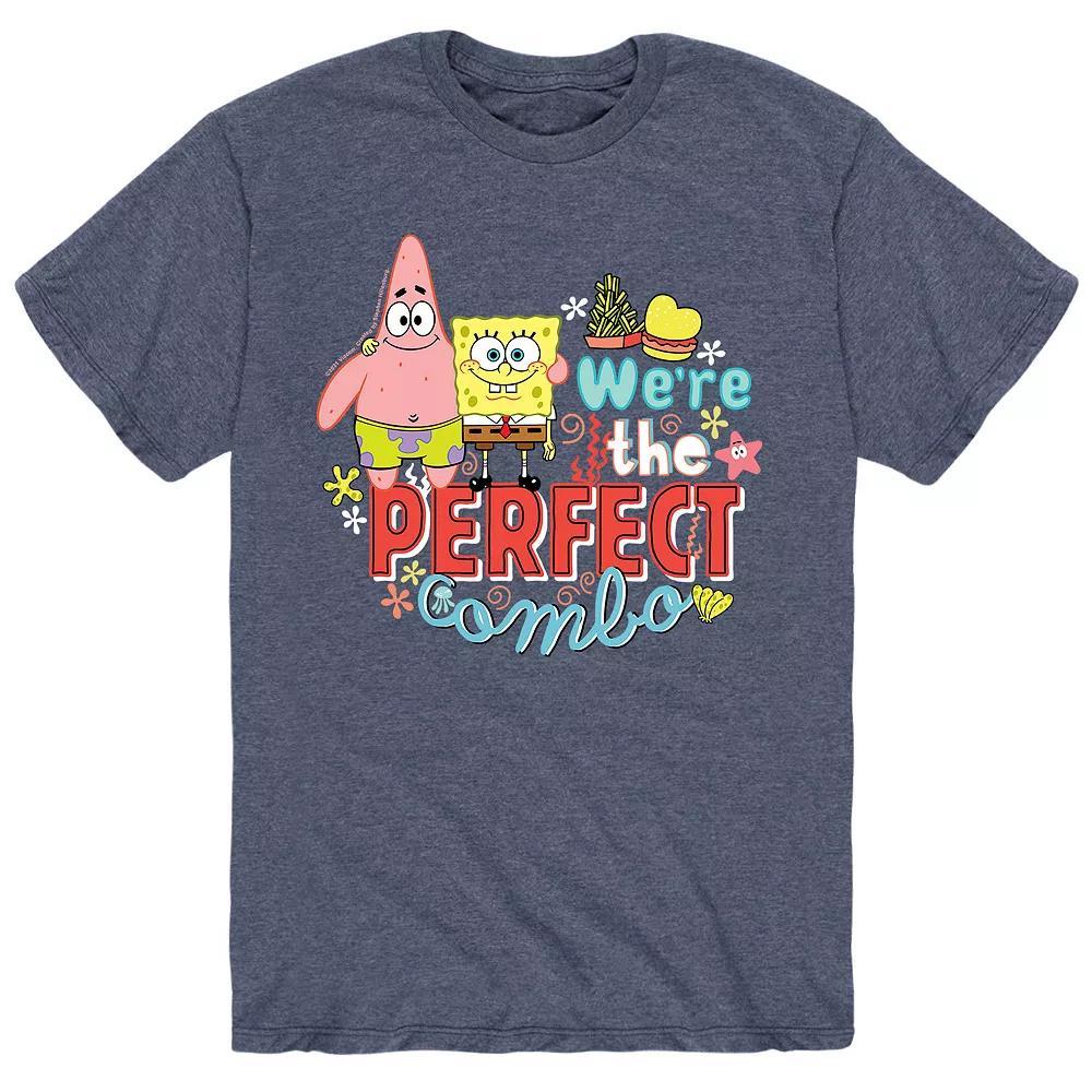 Mens SpongeBob Perfect Combo Ts Tee Grey Product Image