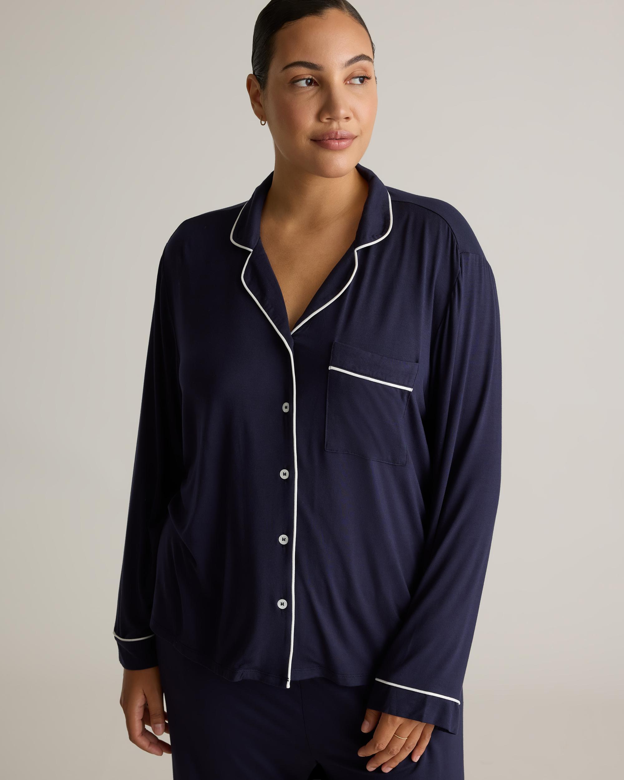 Quince | Women's Bamboo Jersey Long Sleeve Pajama Set Product Image
