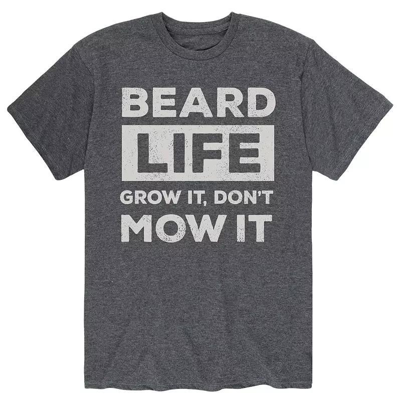 Men's Beard Life Grow Mow Tee, Size: XL, Gray Product Image