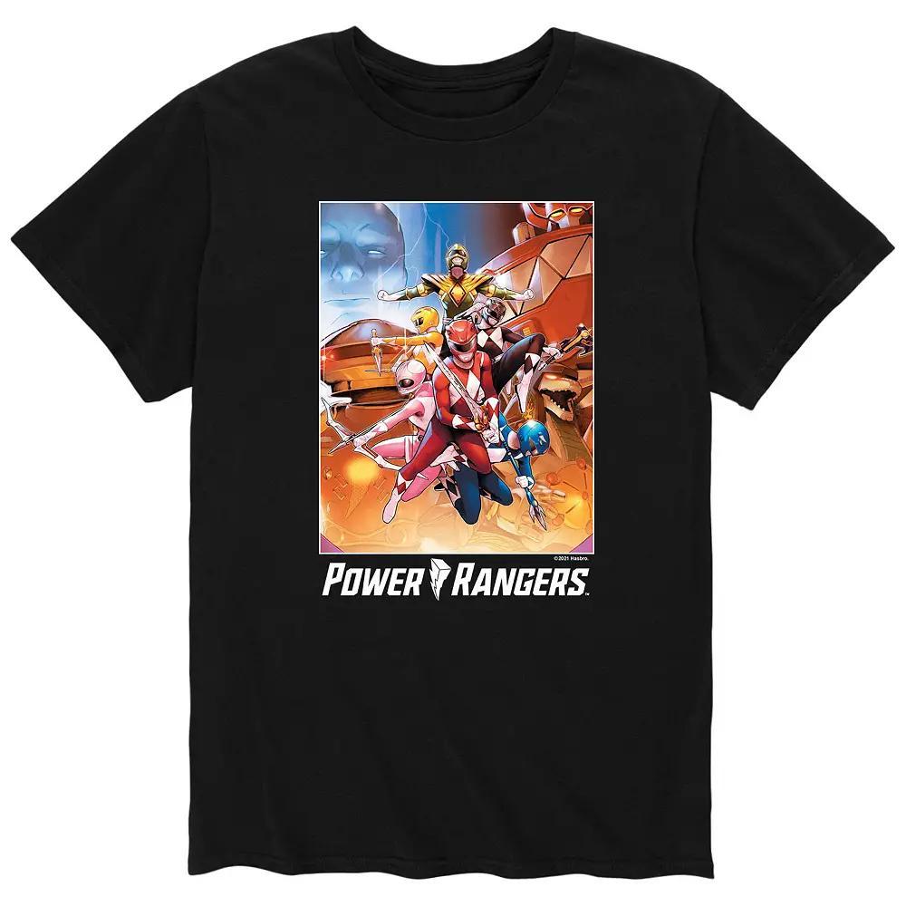 Mens Power Rangers Comic Cover Tee Product Image