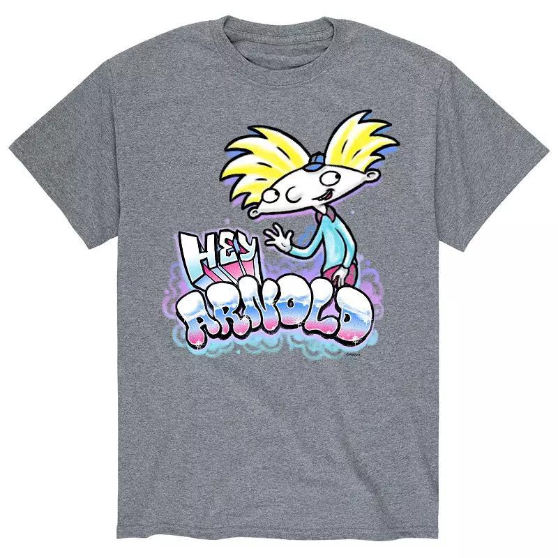 Big & Tall Hey Arnold! Airbrush Arnold Portrait Graphic Tee, Mens Product Image