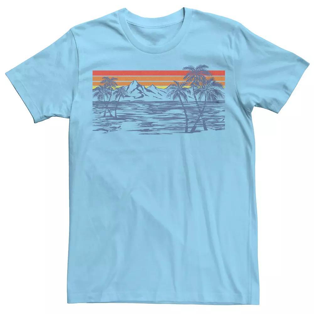 Men's Oasis Graphic Tee, Size: Large, Light Blue Product Image