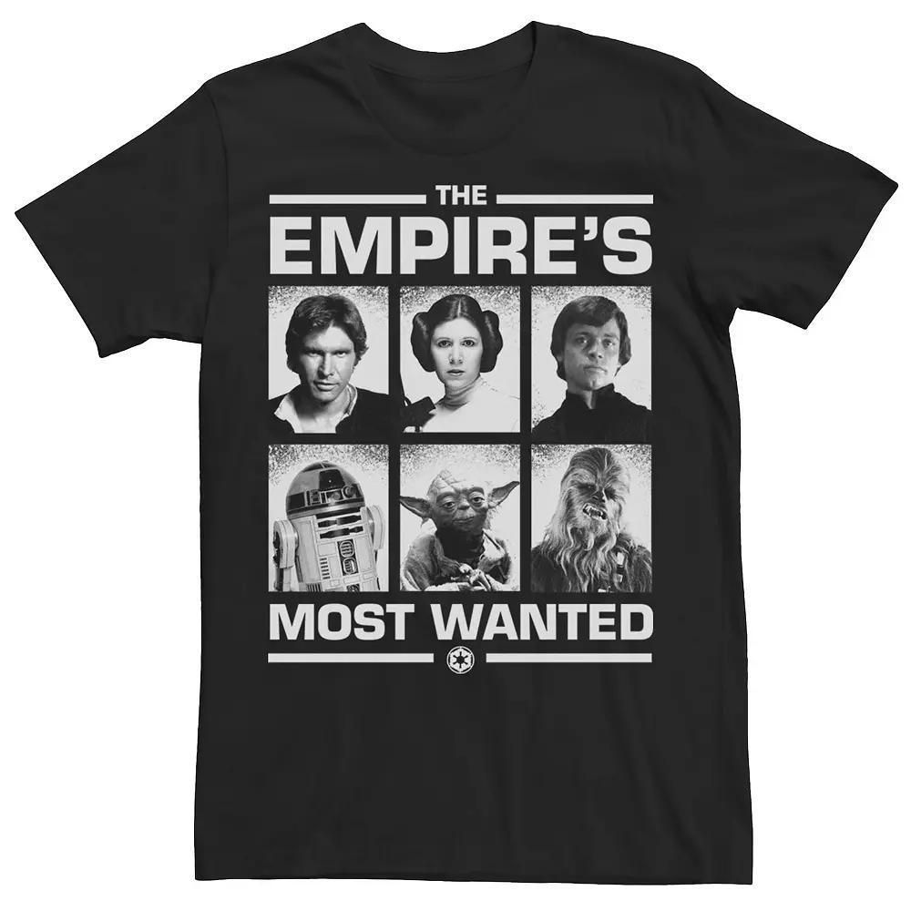 Men's Star Wars "The Empire's Most Wanted" Tee, Size: Large, Black Product Image