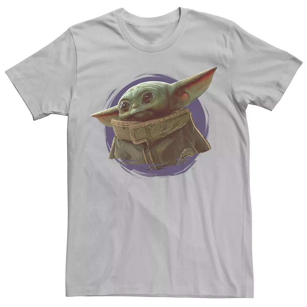 Men's Star Wars The Mandalorian The Child Purple Ball Graphic Tee, Size: XXL, Athlc Hthr Product Image