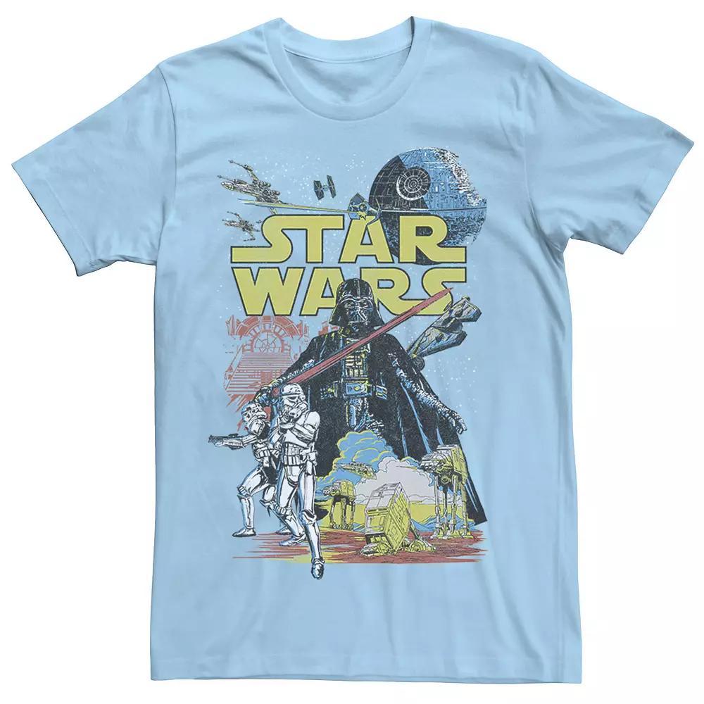 Men's Star Wars Rebel Classic Poster Graphic Tee, Size: Large, Navy Grey Product Image