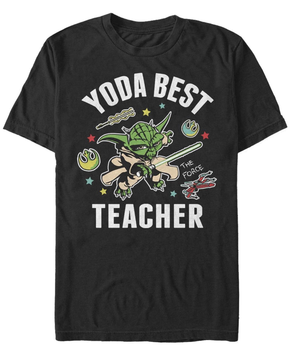 Men's Star Wars "Yoda Best Teacher" Homework Portrait Tee, Size: 3XL, Black Product Image