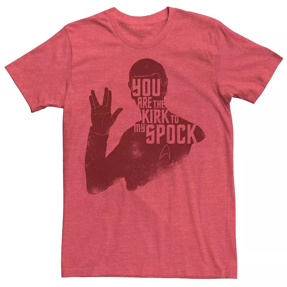 Men's Star Trek Kirk To My Spock Valentine's Red Tee, Size: XXL Product Image