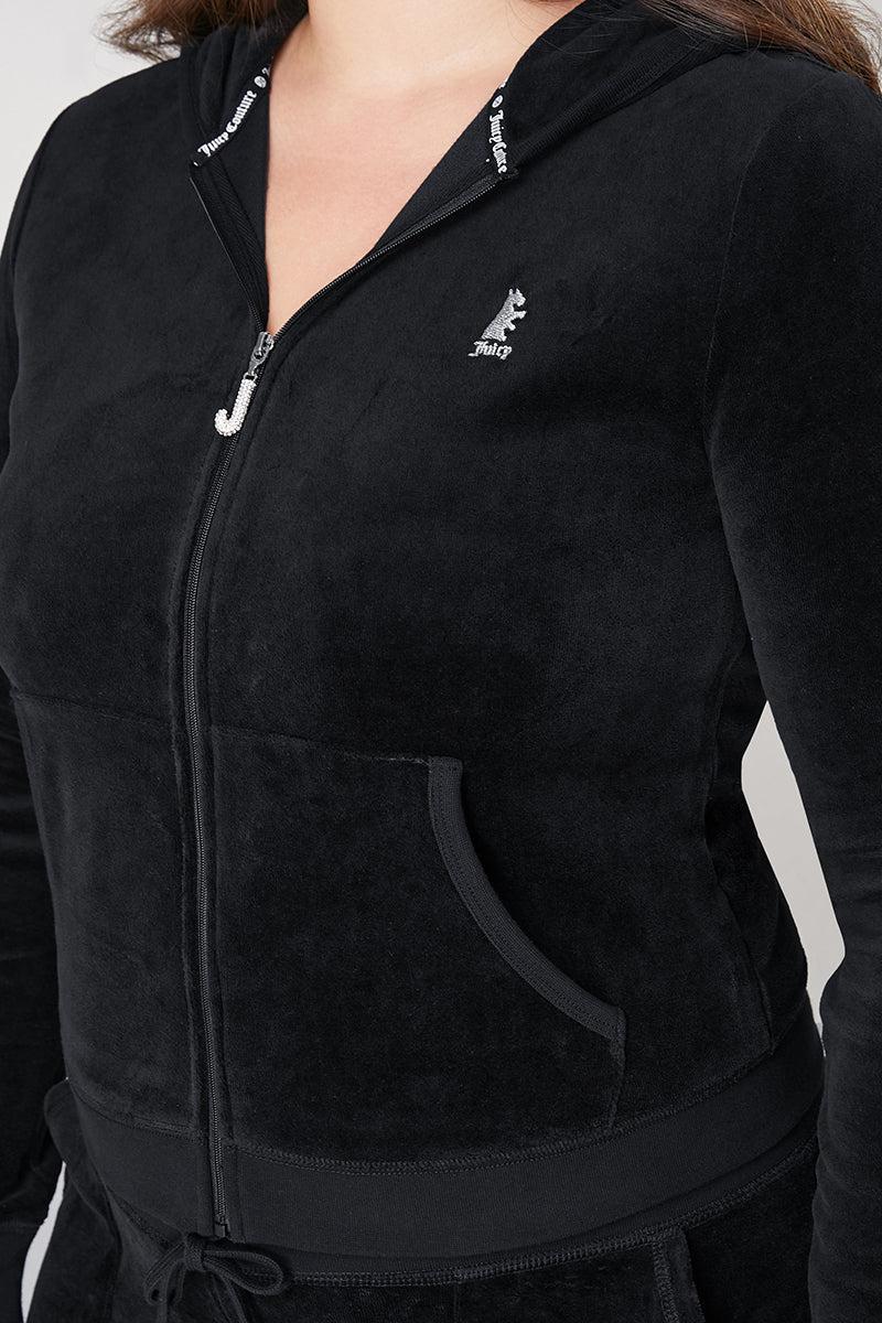 Plus-Size Scottie Cotton Velour Hoodie Product Image