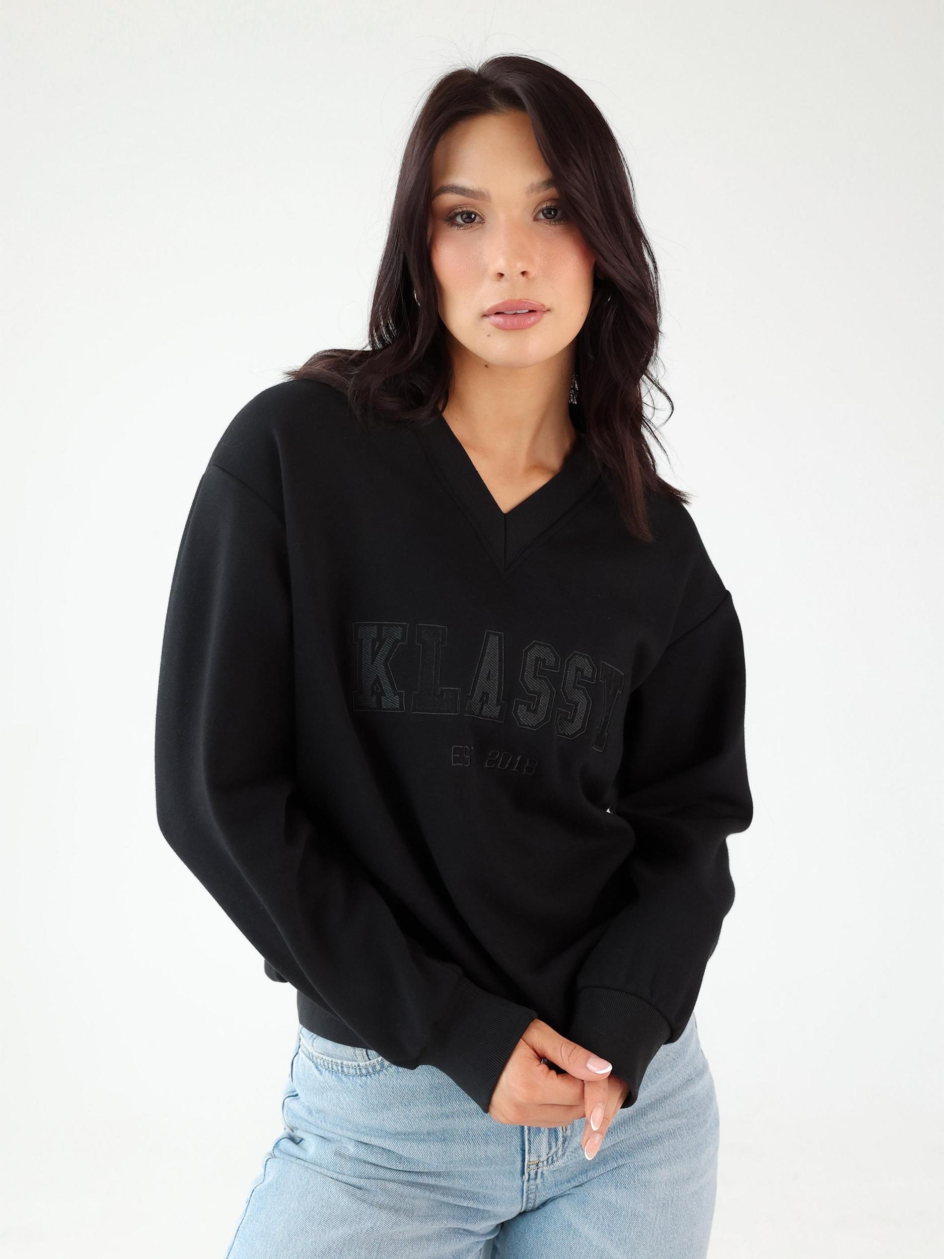 Klassy Varsity Sweater Product Image