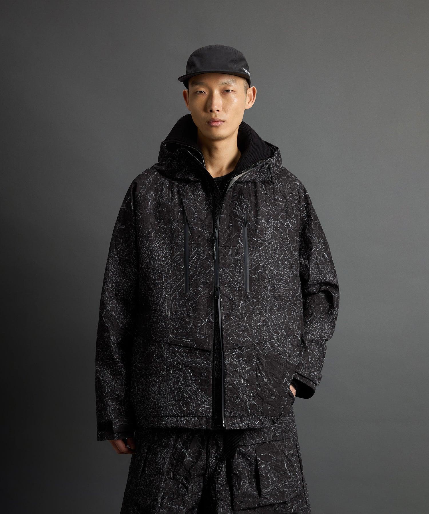 Todd Snyder x Woolrich 3-Layer Map Jacket in Black Product Image