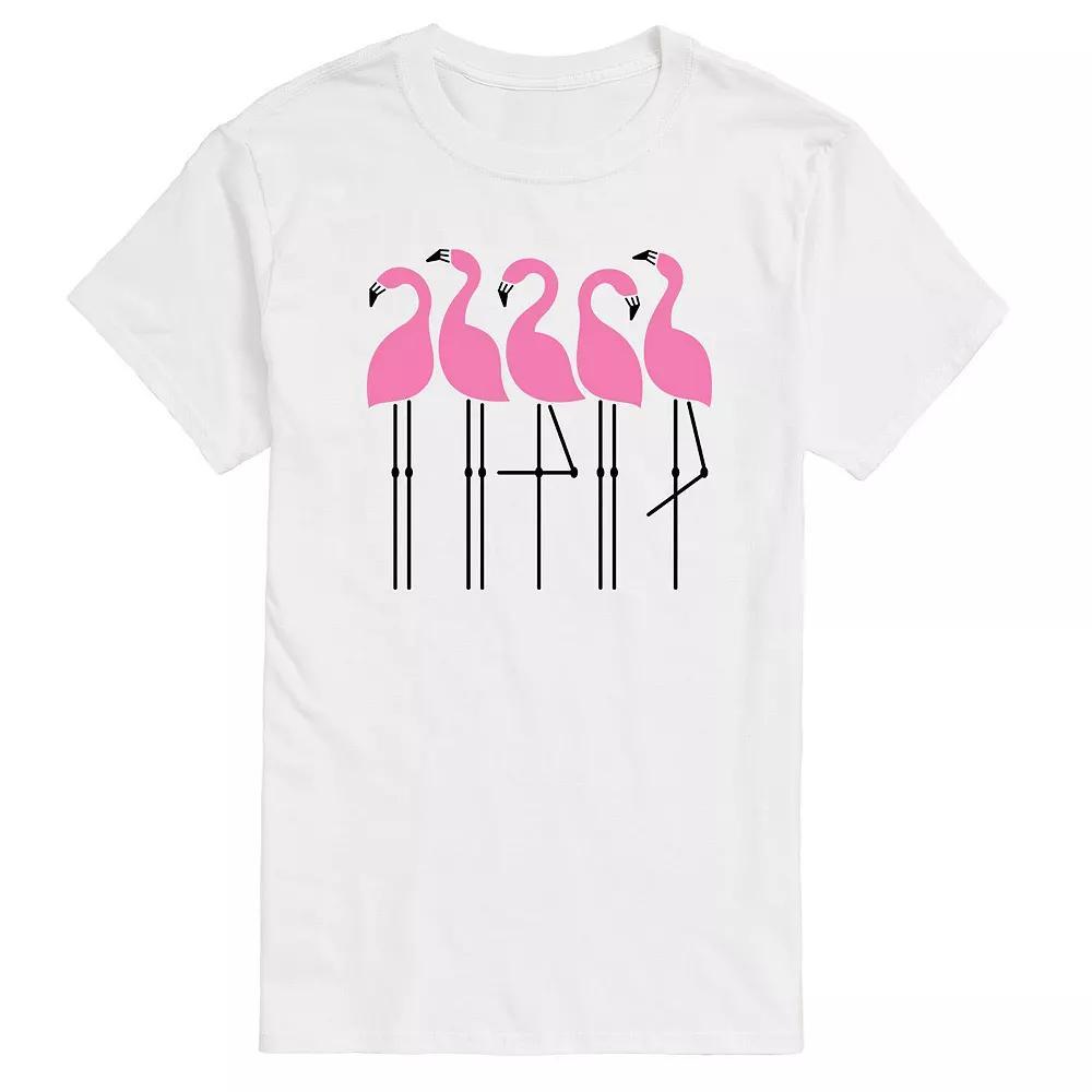 Men's Flamingos Tee, Size: Medium, White Product Image