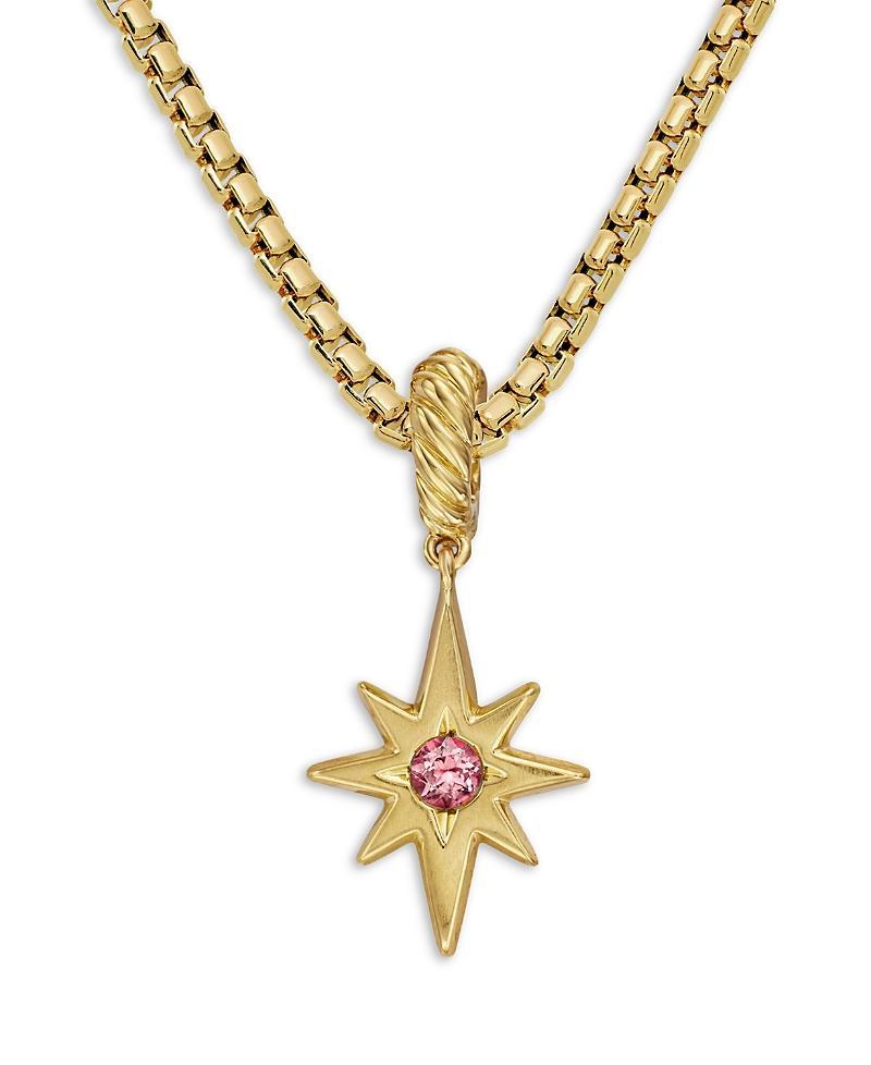 David Yurman Cable Collectibles North Star Birthstone Charm in 18K Yellow Gold with Garnet Product Image