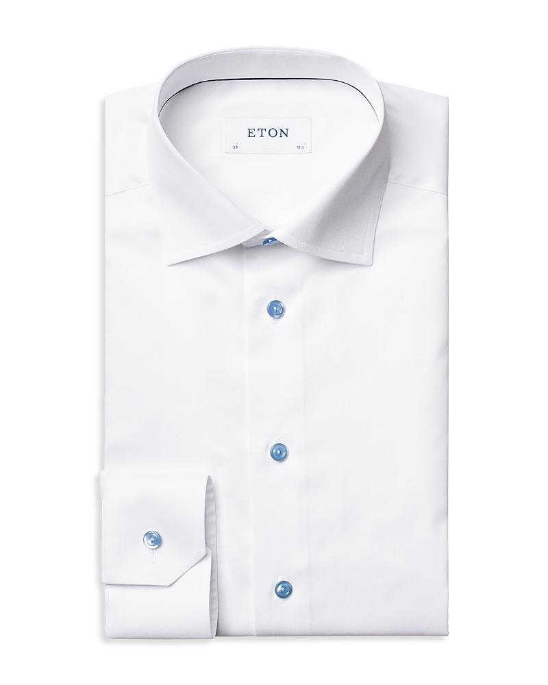 Mens Slim Fit Twill Dress Shirt Product Image