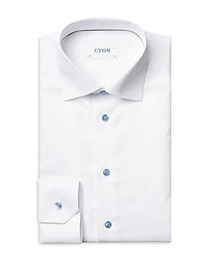 Mens Slim Fit Twill Dress Shirt Product Image