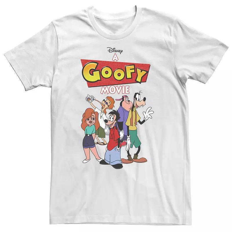 Big & Tall Disney A Goofy Movie Group Shot Logo Tee, Men's, Size: XL Tall, White Product Image