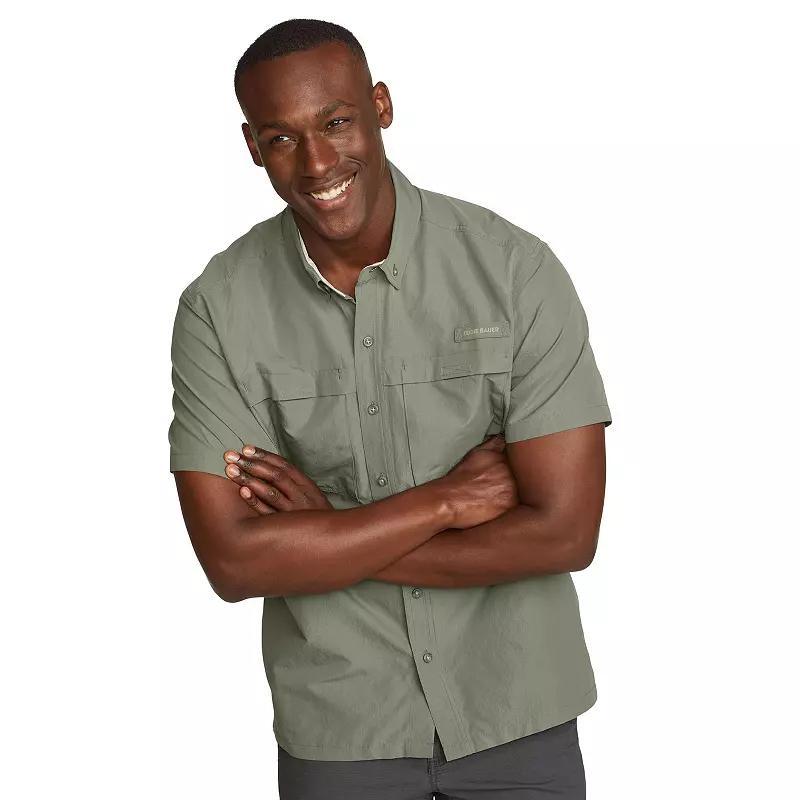 Men's Eddie Bauer Short Sleeve Rainier Ripstop Shirt, Size: Medium, Sprig Product Image