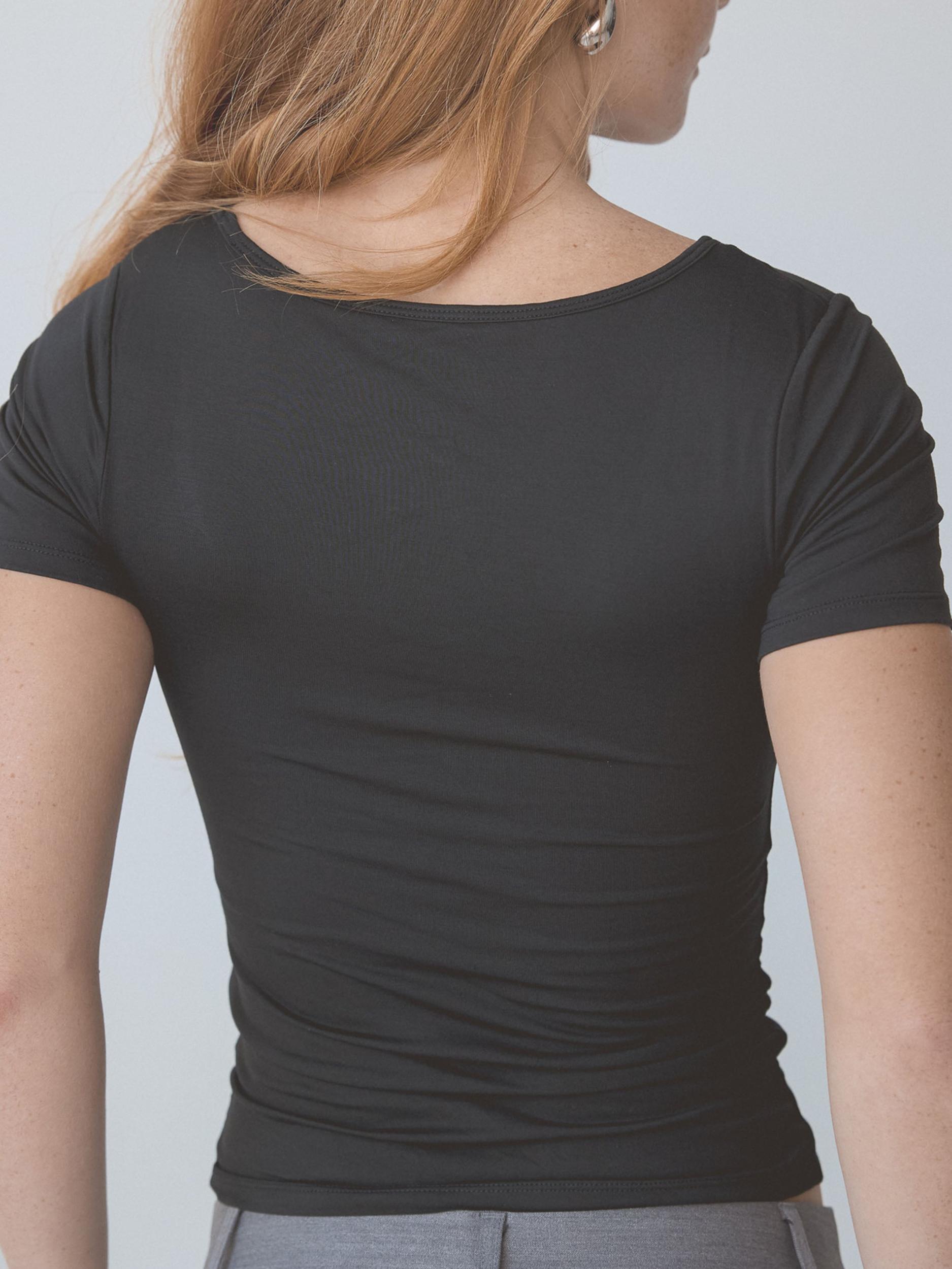 Solid Scoop Braless Short Sleeve Product Image