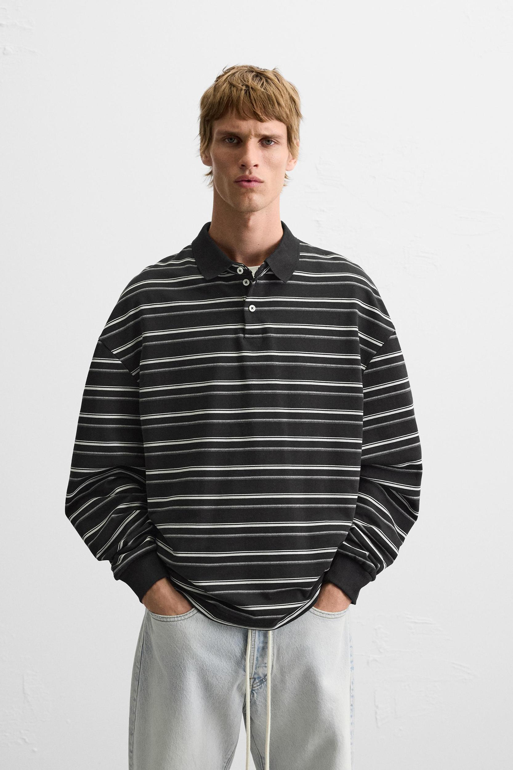 STRIPED POLO SHIRT Product Image