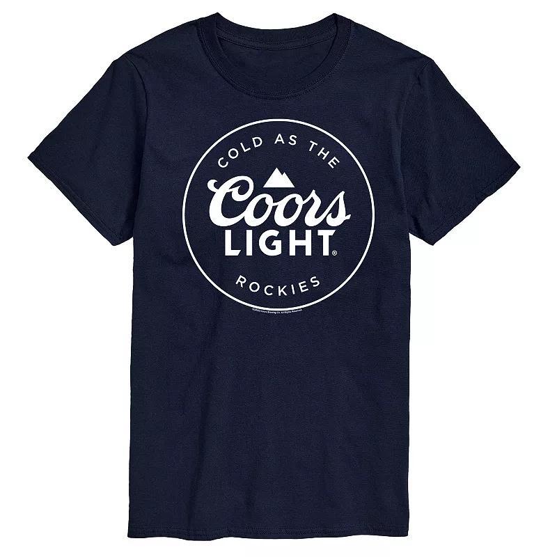 Men's Coors Light Logo Badge Graphic Tee, Size: Large, Blue Product Image
