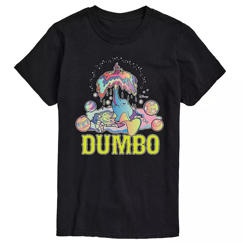 Disney's Dumbo Men's Psychedelic Graphic Tee, Size: Large, Black Product Image