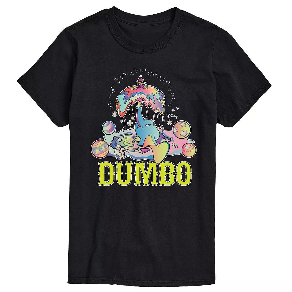 Disney's Dumbo Men's Psychedelic Graphic Tee, Size: Large, Black Product Image