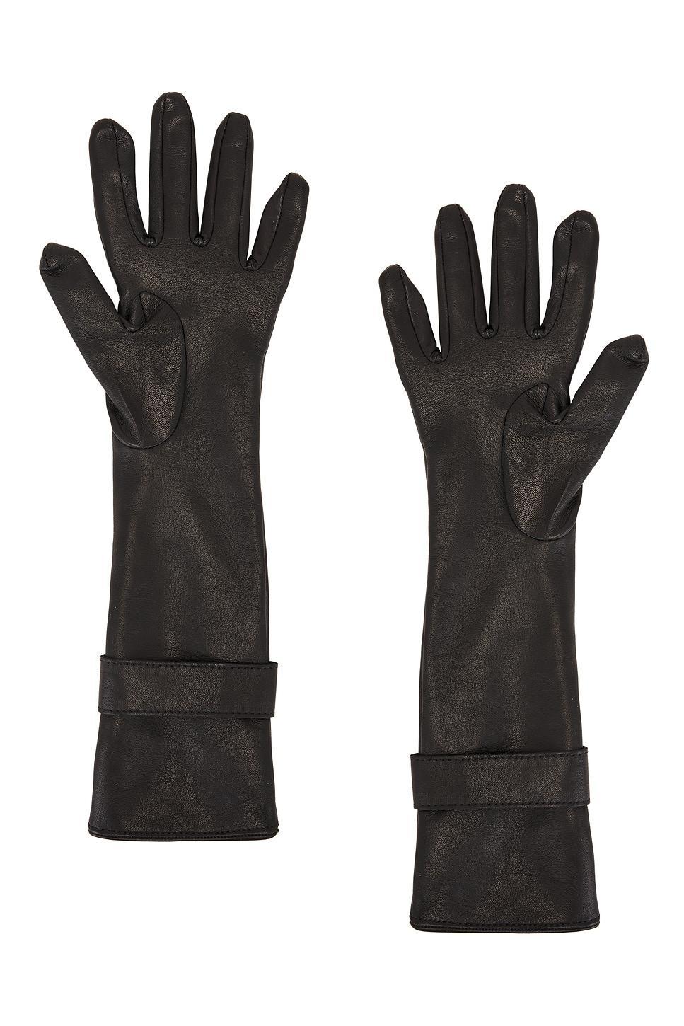 Medium Length Leather Gloves MANOKHI Product Image