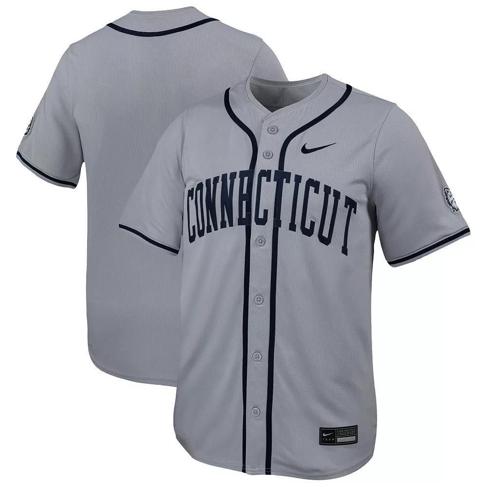 Men's Nike Gray UConn Huskies Limited Baseball Jersey, Size: Medium, Grey Product Image