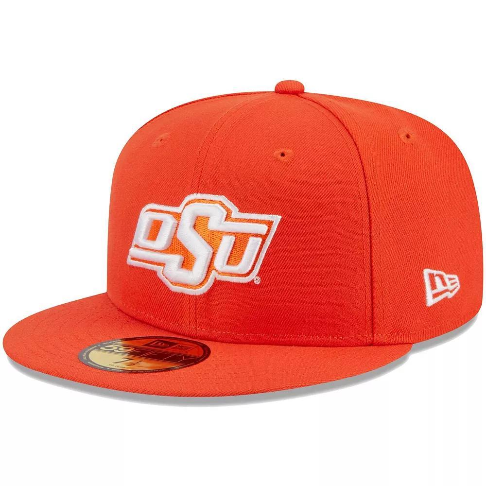 Men's New Era Orange Oklahoma State Cowboys Evergreen 59FIFTY Fitted Hat, Size: 7 3/4 Product Image