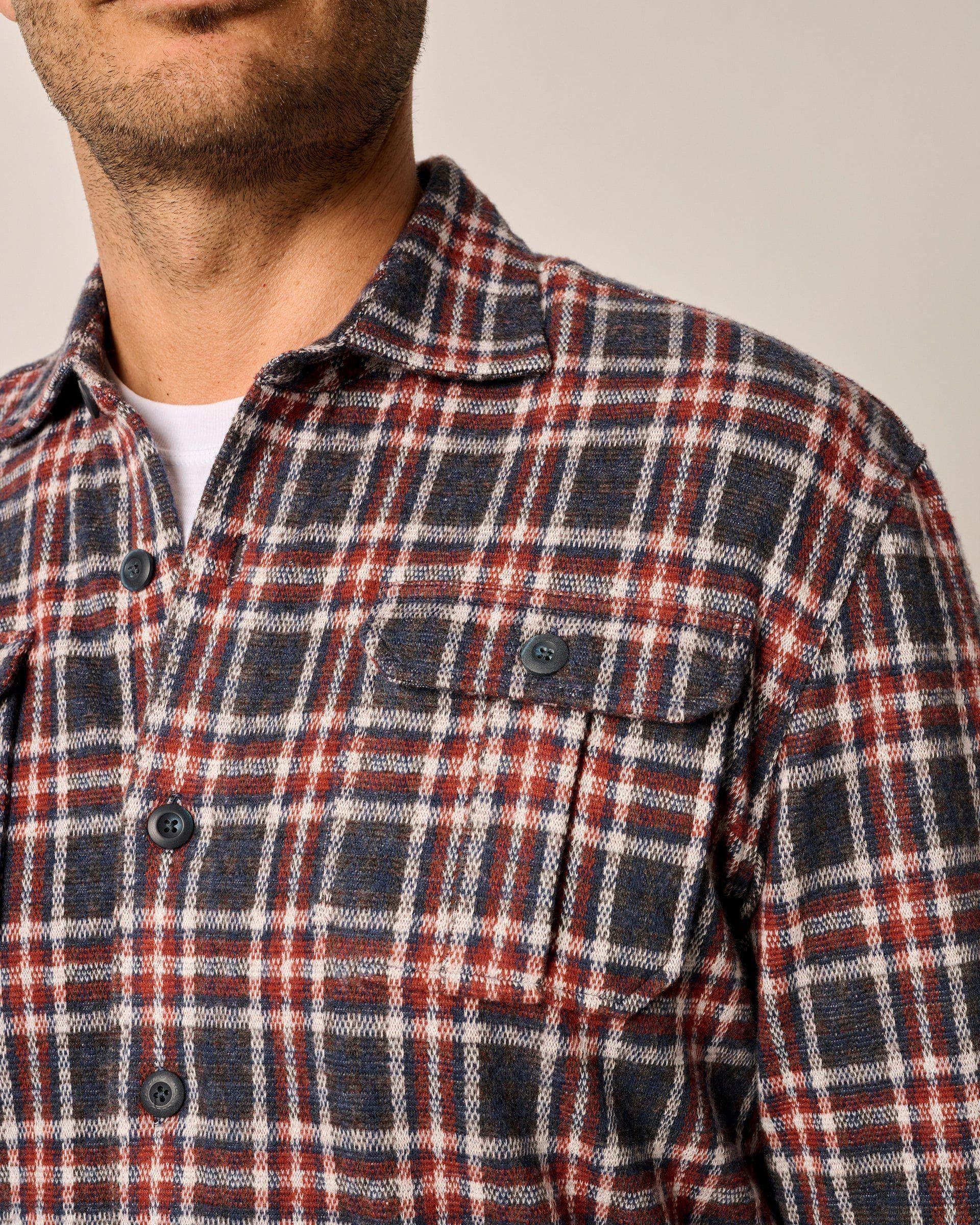 johnnie-O Jimmy Stretch Knit Flannel Lodge Shirt Product Image