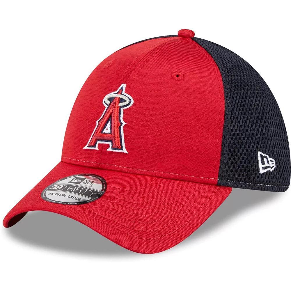 Men's New Era Red Los Angeles Angels Neo 39THIRTY Flex Hat, Size: Medium/Large Product Image