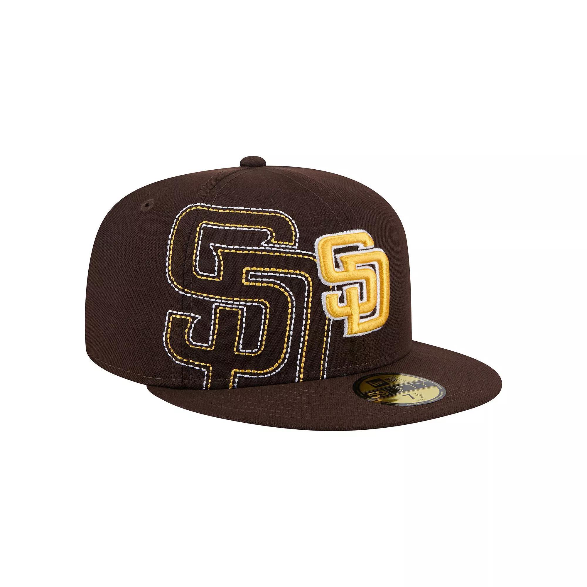 Men's New Era Brown San Diego Padres Yarn Stitch 59FIFTY Fitted Hat, Size: 7 1/4 Product Image