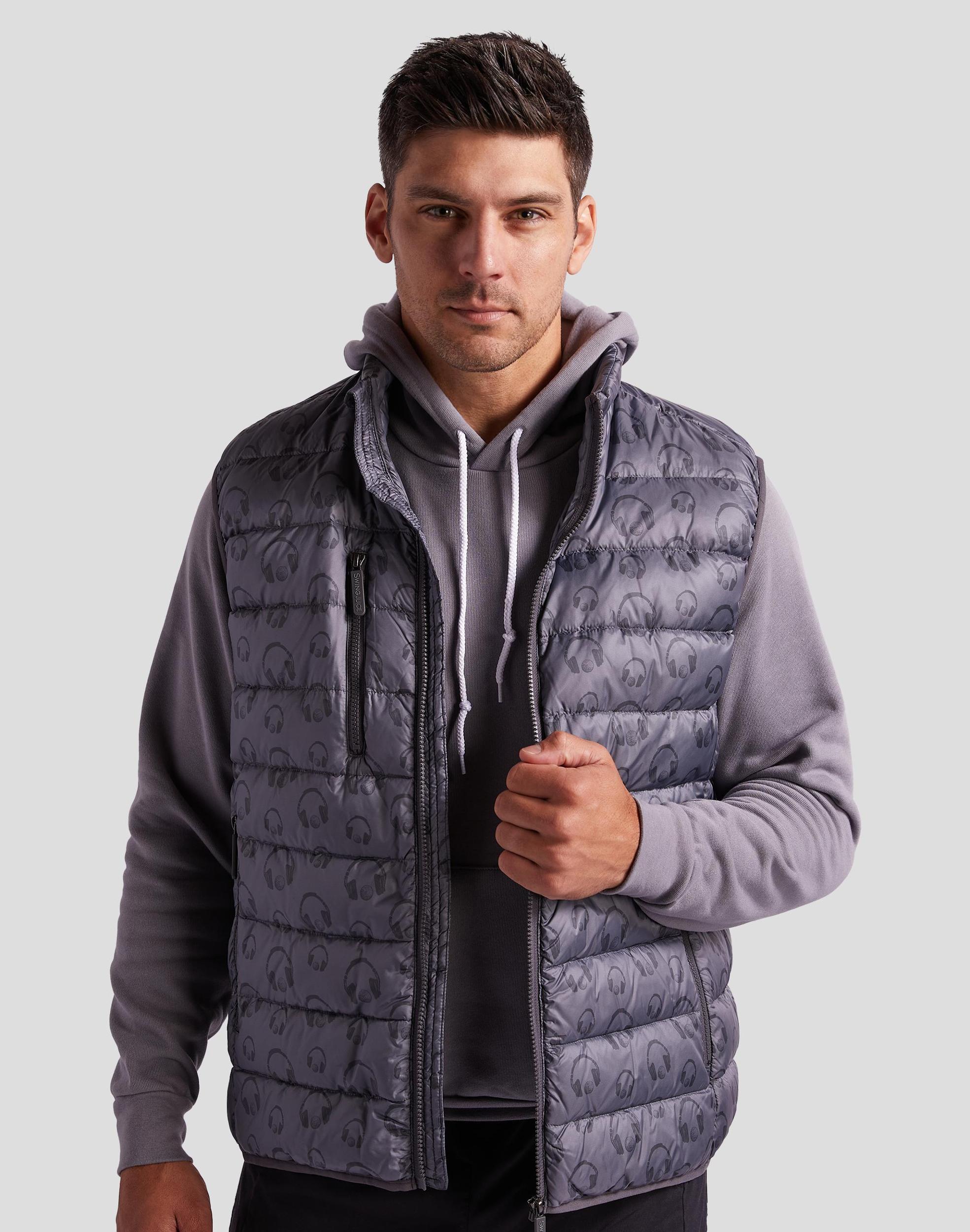SwingJuice Golf & Hip Hop Men's Packable Puffer Vest Product Image
