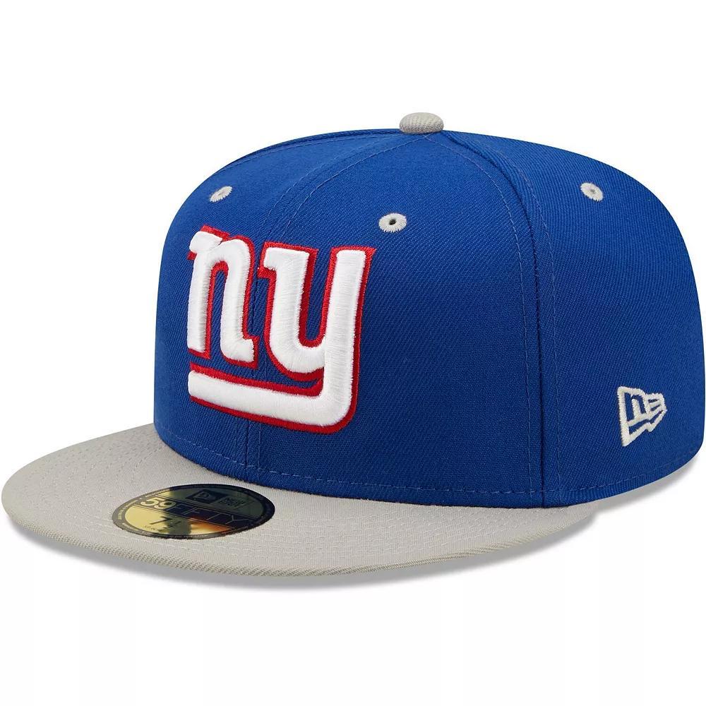 Men's New Era Royal/Gray New York Giants Two-Tone Flipside 59FIFTY Fitted Hat, Size: 7 1/2, Blue Product Image