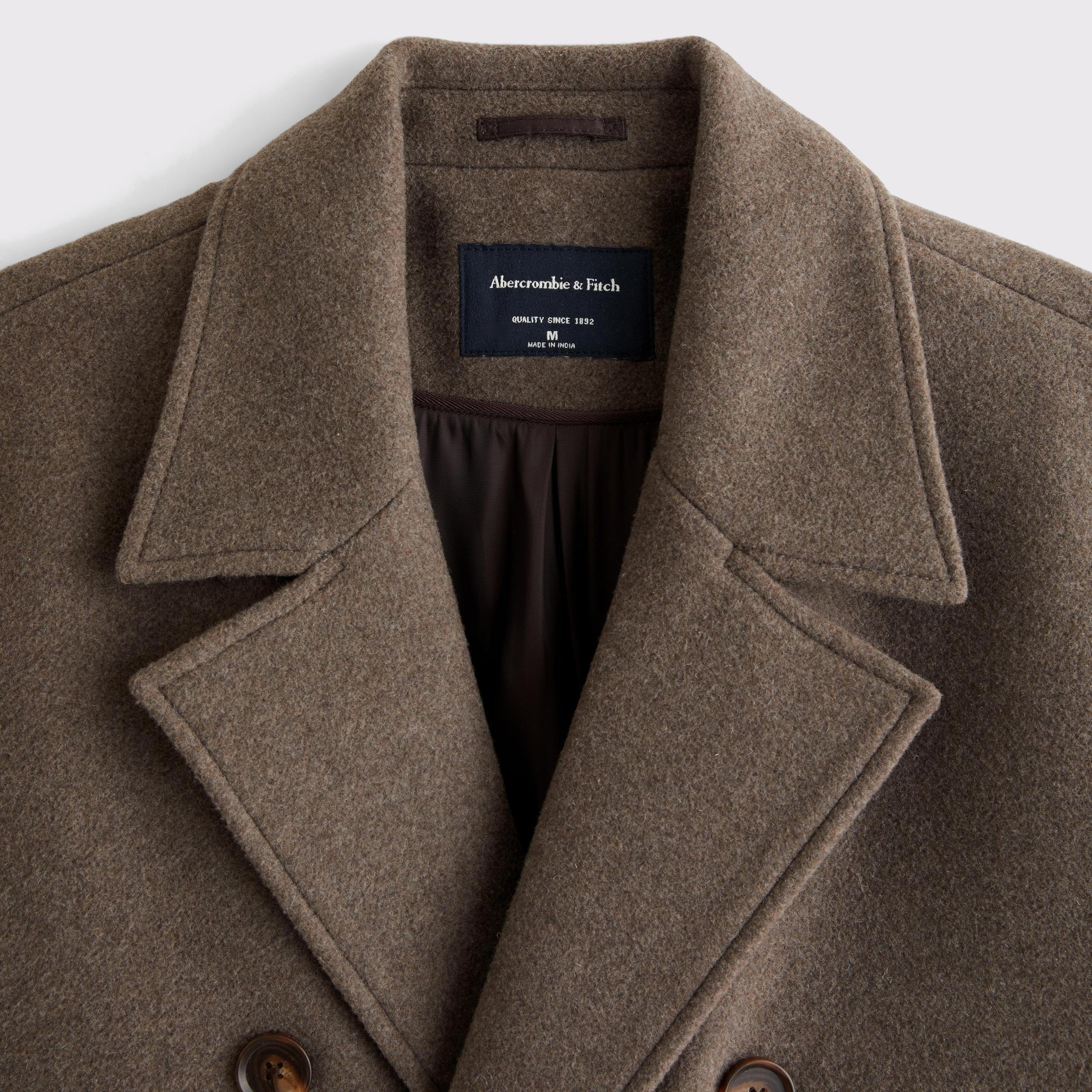 Double-Breasted Long Coat Product Image