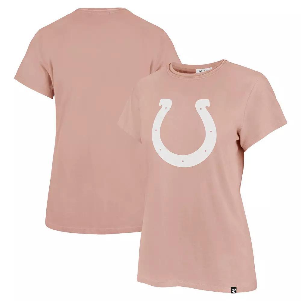 Women's '47  Light Pink Indianapolis Colts Premier Frankie T-Shirt, Size: XL Product Image