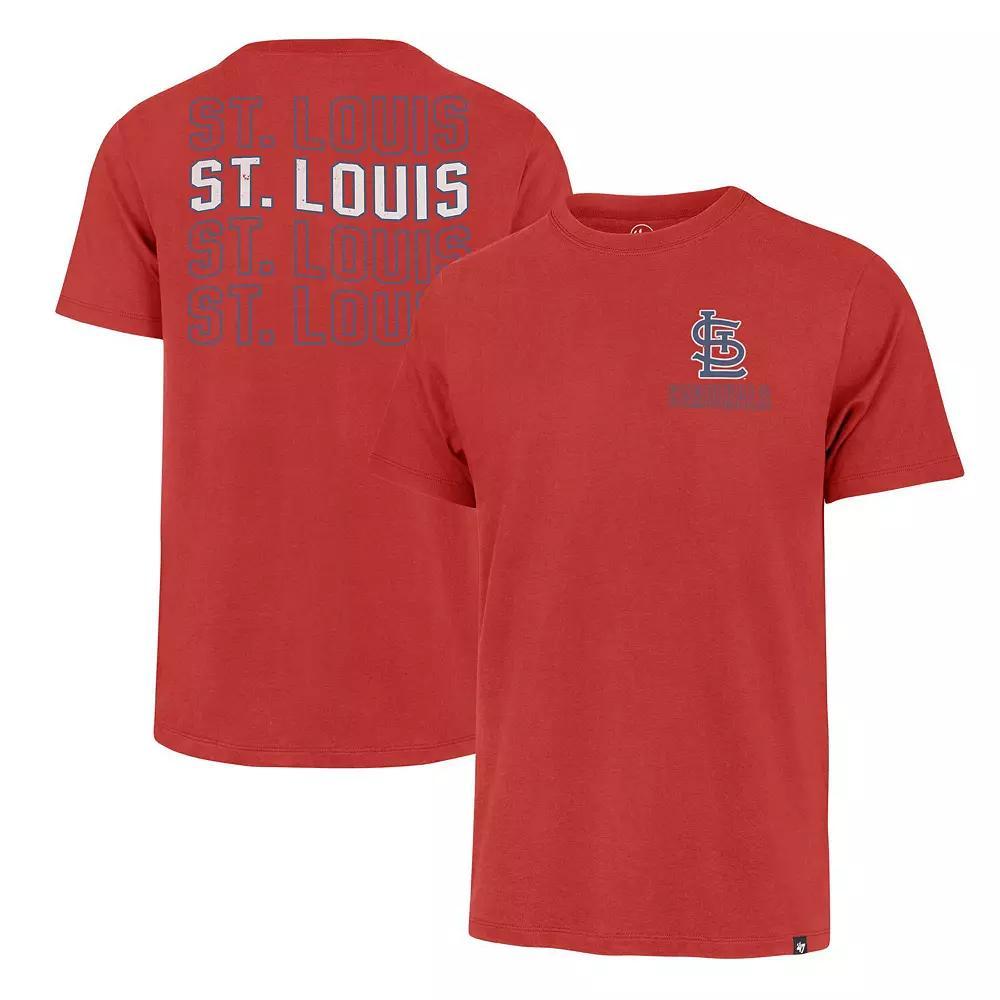 Men's '47 Red St. Louis Cardinals Hang Back Franklin T-Shirt, Size: XL Product Image