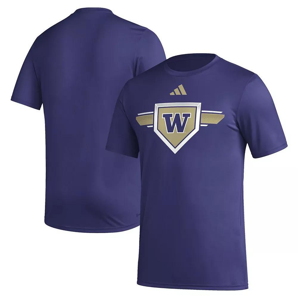 Men's adidas Purple Washington Huskies 2023/24 AEROREADY Homeland Plate Pregame T-Shirt, Size: XL Product Image