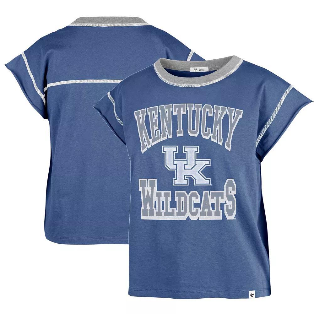 Women's '47 Royal Kentucky Wildcats Sound Up Maya Cutoff T-Shirt, Size: Medium, Blue Product Image