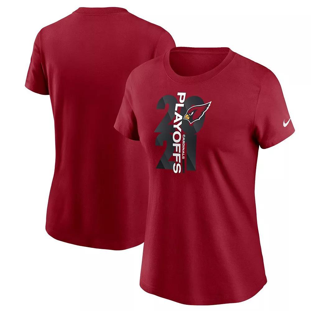 Womens Nike Cardinal Arizona Cardinals 2021 NFL Playoffs Bound T-Shirt Product Image