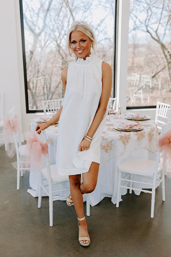 Pursuit Of Happiness Shift Dress In White Product Image