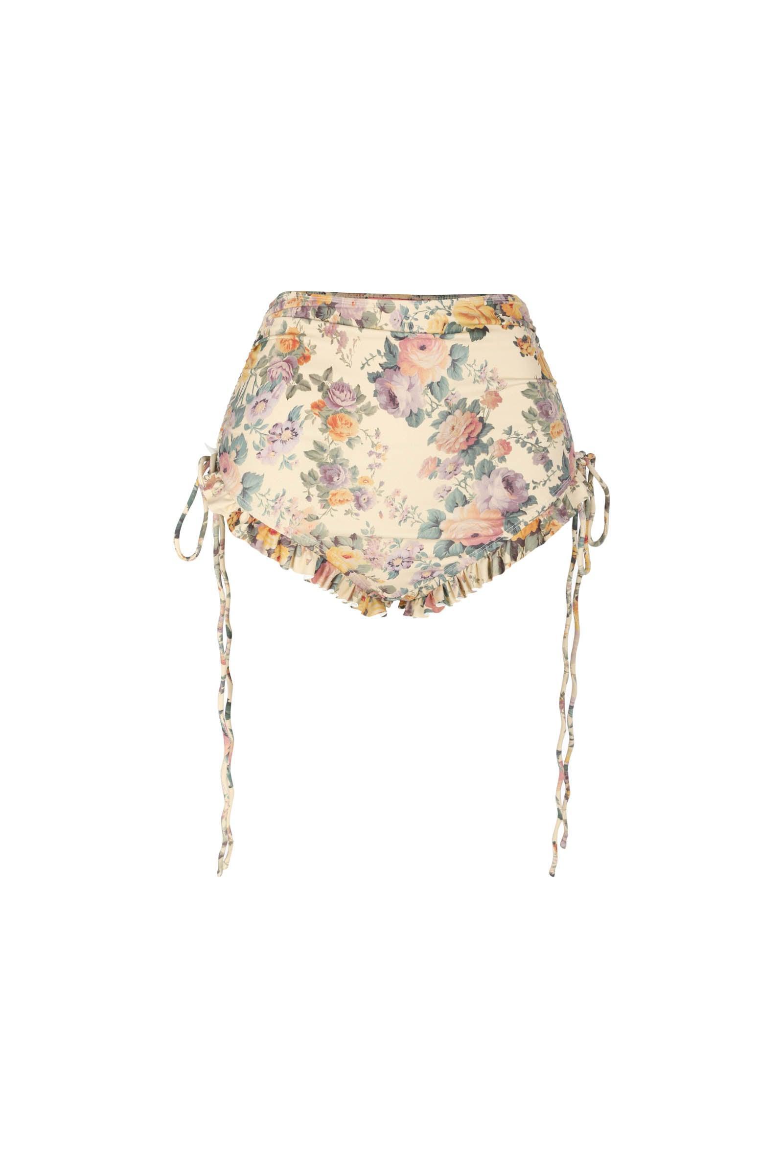 The Blonde Floral Babydoll Bikini Top Product Image