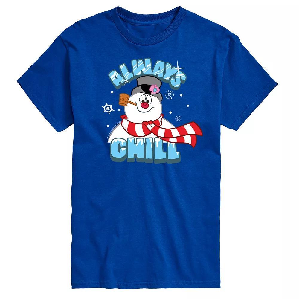 Men's Frosty The Snowman Frosty Always Chill Tee, Size: Large, Blue Product Image